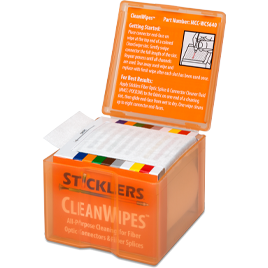 Sticklers™ CleanWipes 640 Lint Free Fiber Optic Wipes